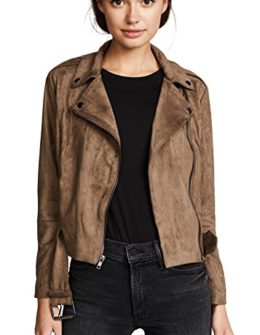 BB Dakota Waller Faux Suede Moto Jacket Mocha faux suede moto jackets