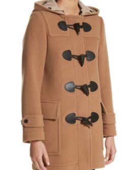 BURBERRY Mersey Wool Blend Duffle Coat Mid Camel toggle coats duffle coats winter