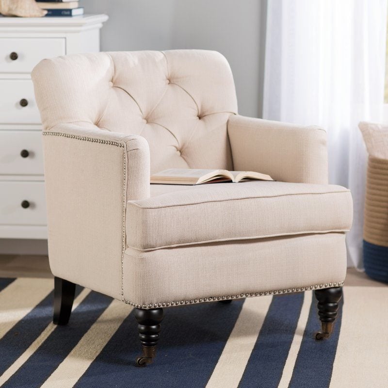 Beachcrest Home Bonita Springs Armchair Oatmeal Wayfair cyber monday sale