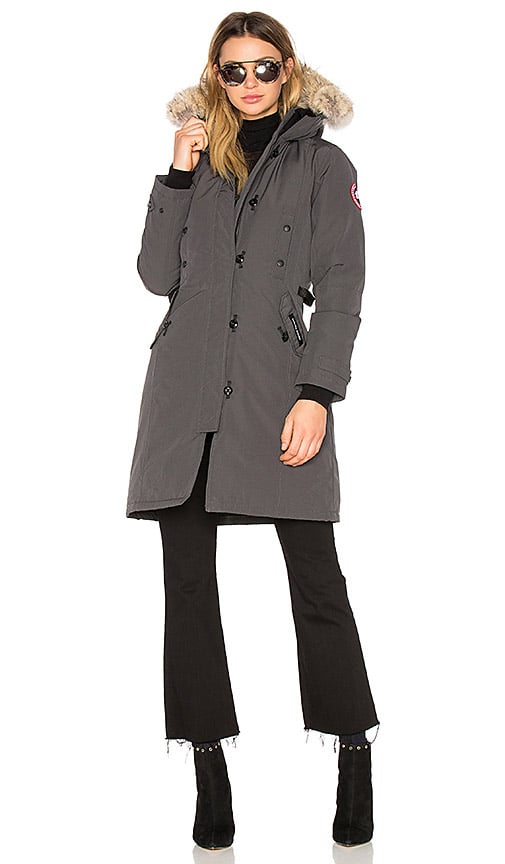 Canada Goose KENSINGTON PARKA WITH COYOTE FUR TRIM Graphite toggle coats duffle coats winter