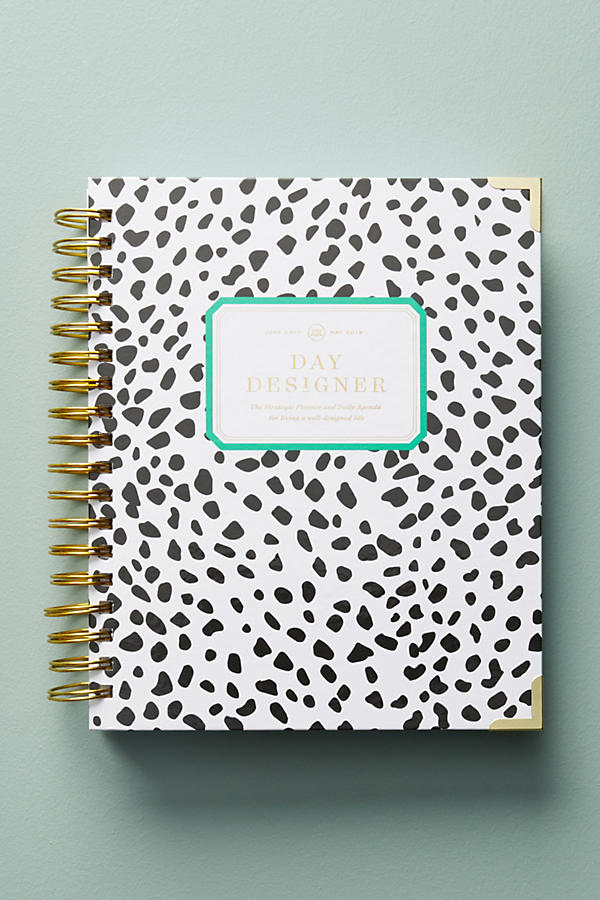 Day Designer 2017-2018 Flagship Planner Black White 2017 2018 12 month planners agendas