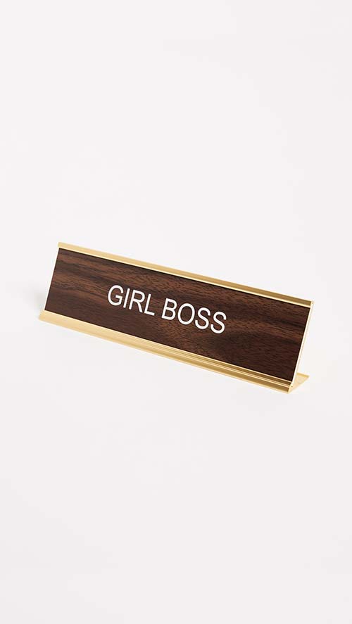Girl Boss Nameplate Shopbop buy more save more sale