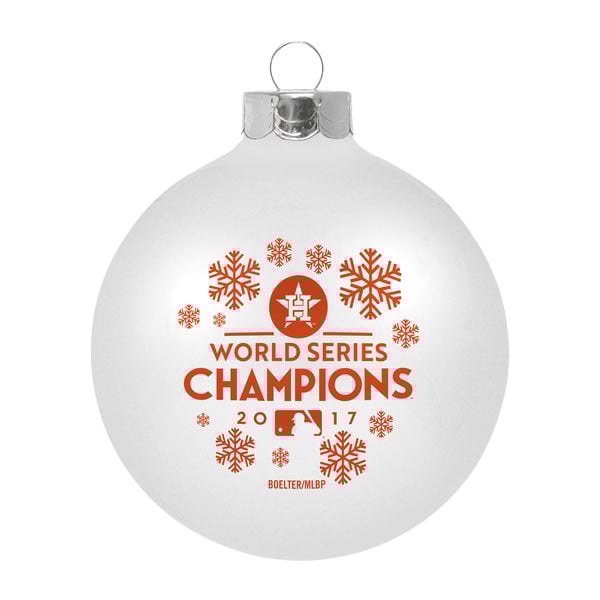 Houston Astros 2017 World Series Champions Large Glass Ball Ornament world series champions houston astros