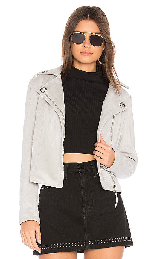 John & Jenn by Line FELIX FAUX SUEDE MOTO JACKET Dove faux suede moto jackets fall winter 