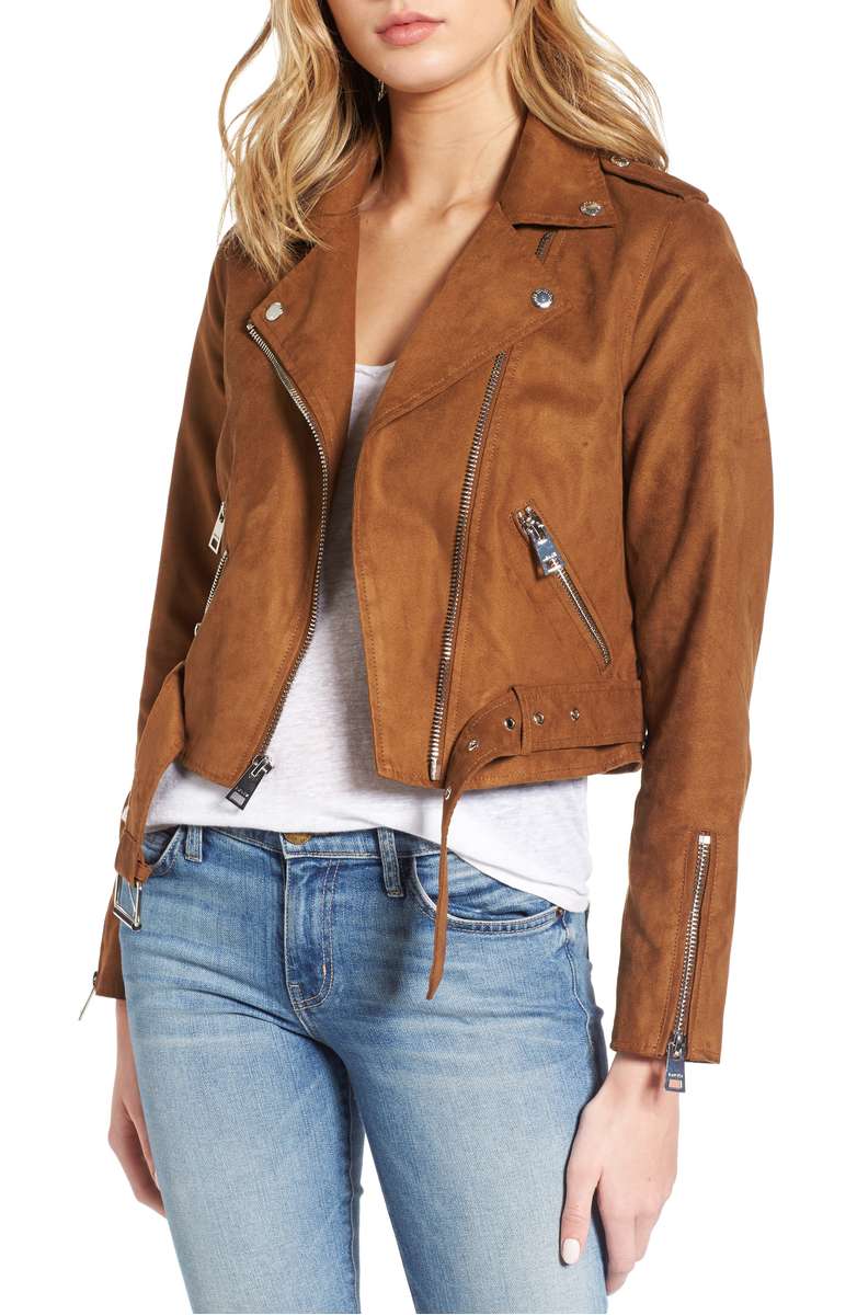 LEVIS Faux Suede Moto Jacket Tan faux suede moto jackets fall winter holidays