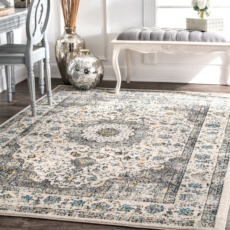 Lark Manor Chatelaine Verona Ivory Area Rug wayfair cyber monday sale 