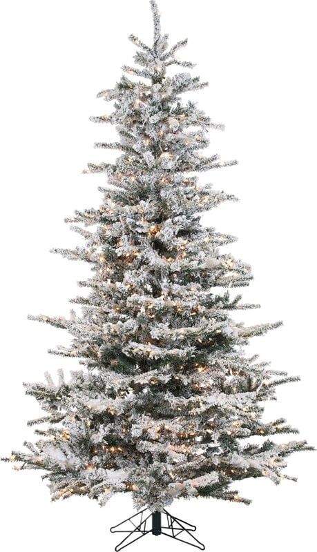 Lark Manor Pre-Lit 85'' White Spruce Trees Artificial Christmas Tree with 750 Clear & White Lights wayfair cyber monday sale