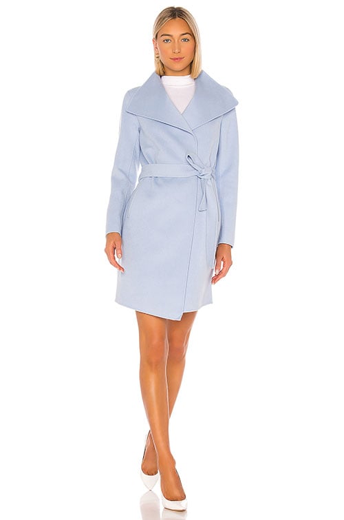 Mackage Laila Coat Sky Blue wrap coats 