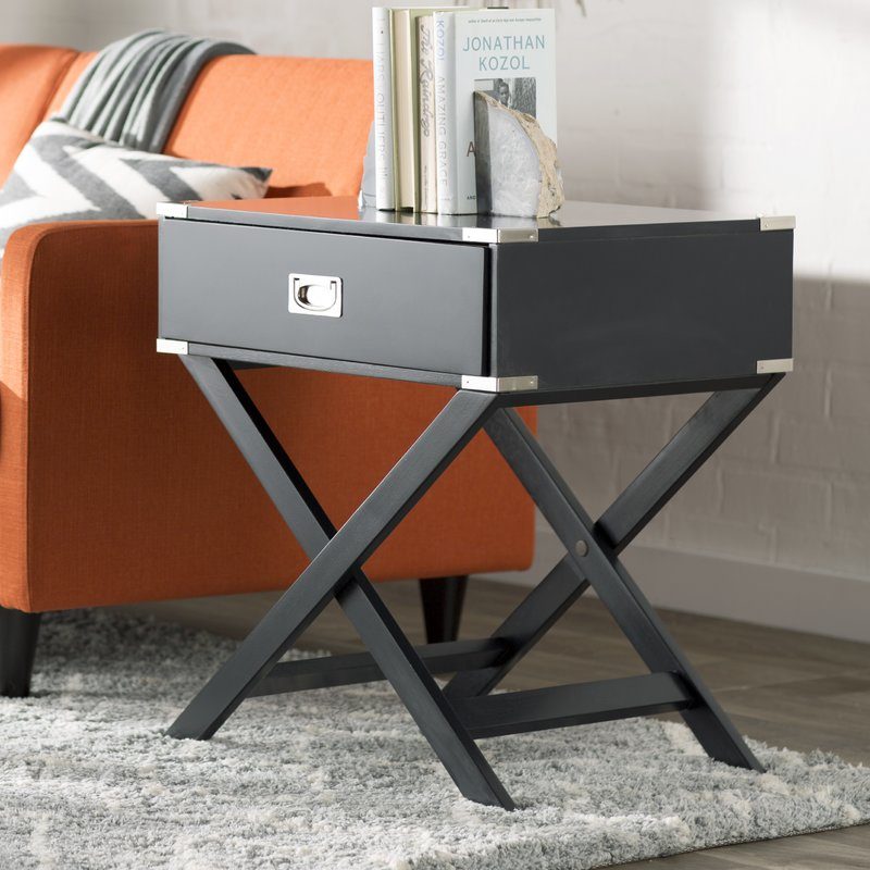 Mercury Row Marotta 1 Drawer End Table wayfair cyber monday sale