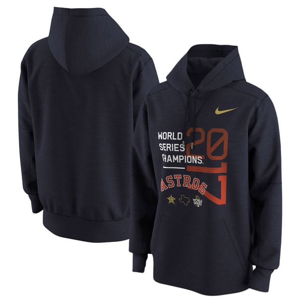 Nike Houston Astros Navy 2017 World Series Champions Celebration Pullover Hoodie world series champions houston astros