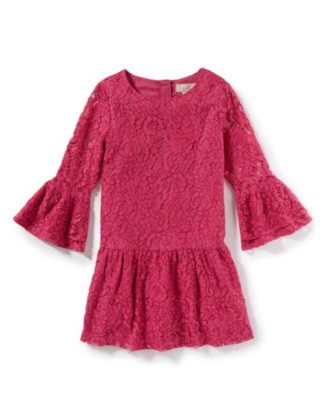 PEEK Simone Crochet Lace Party Dress Fuchsia Toddler, Little Girl & Big Girl thanksgiving dresses for toddler girls