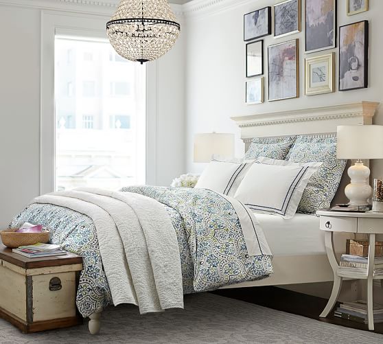 Pottery Barn ADDISON HEADBOARD Almond White pottery barn cyber monday sale
