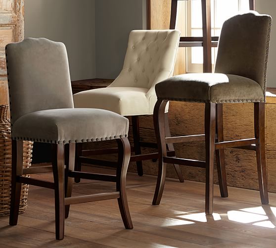 Pottery Barn CALAIS UPHOLSTERED BARSTOOL pottery barn cyber monday sale