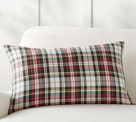 Pottery Barn DENVER PLAID LUMBAR PILLOW COVER pottery barn cyber monday sale