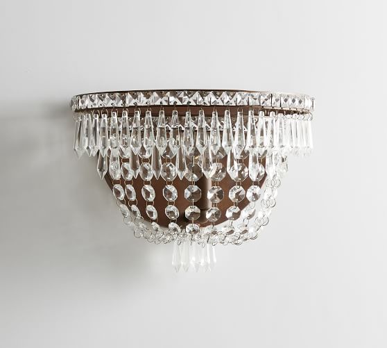 Pottery Barn ELLA CRYSTAL SCONCE pottery barn premier sale