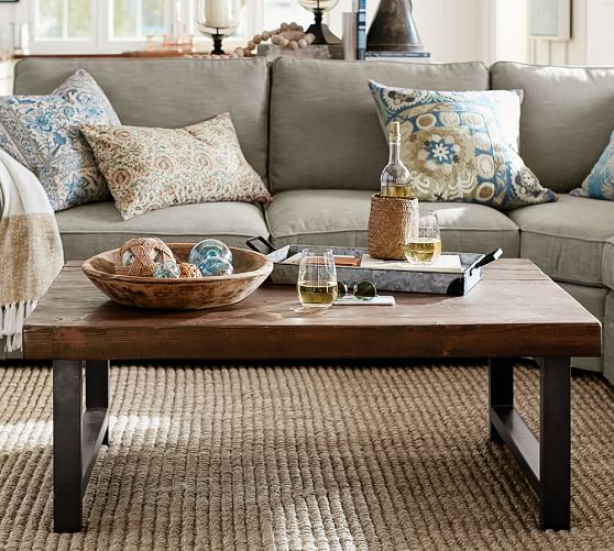 Pottery Barn GRIFFIN RECLAIMED WOOD COFFEE TABLE One Day Deal! Eco-Friendly pottery barn cyber monday sale