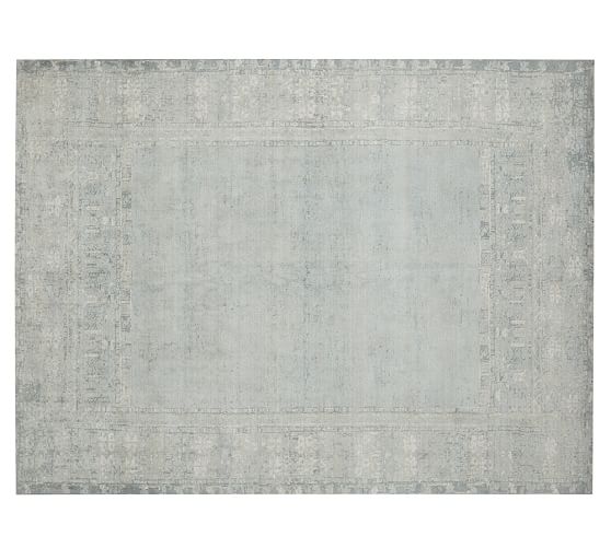 Pottery Barn KAILEE PRINTED RUG - PORCELAIN BLUE pottery barn cyber monday sale premier day