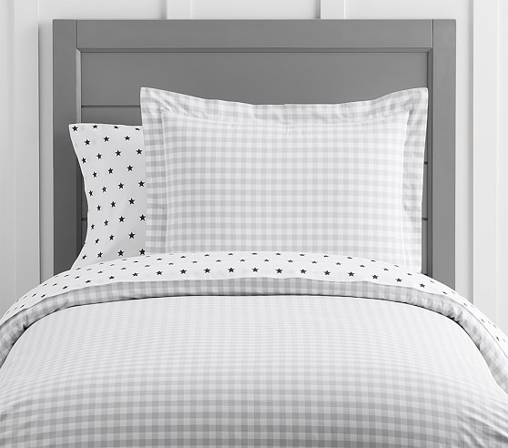 Pottery Barn Kids Organic Check Duvet Cover pottery barn kids buy more save more sale
