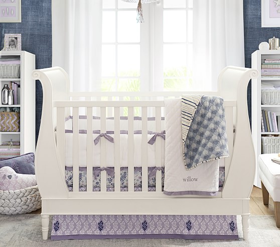 Pottery Barn Kids Quinn Sleigh Crib French White pottery barn kids buy more save more sale