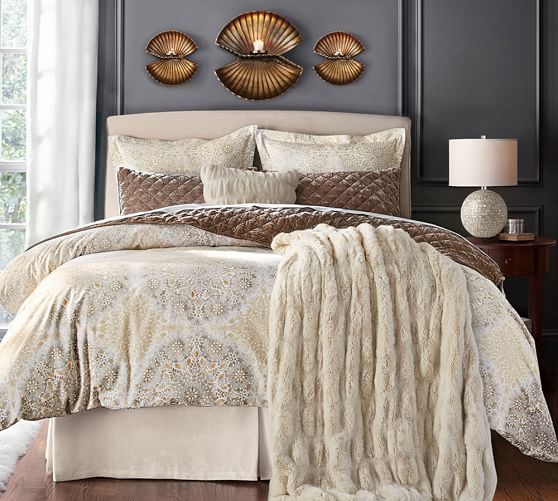Pottery Barn LEWIS SLIPCOVERED HEADBOARD pottery barn premier sale