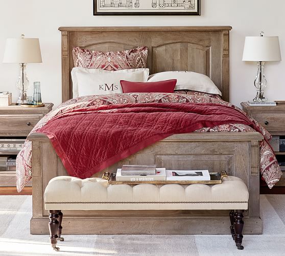 Pottery Barn LINDEN WOOD PANELED BED pottery barn cyber monday sale monday november 27 2017 premier day