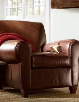 Pottery Barn MANHATTAN LEATHER ARMCHAIR pottery barn pre-black friday sale