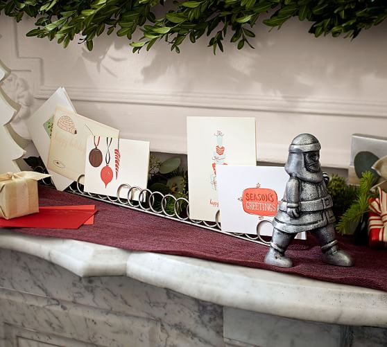Pottery Barn SANTA'S LIST CARDHOLDER pottery barn premier sale