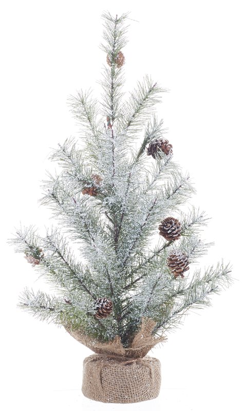 The Holiday Aisle Faux Icy 18" Pine Artificial Christmas Tree wayfair cyber monday sale