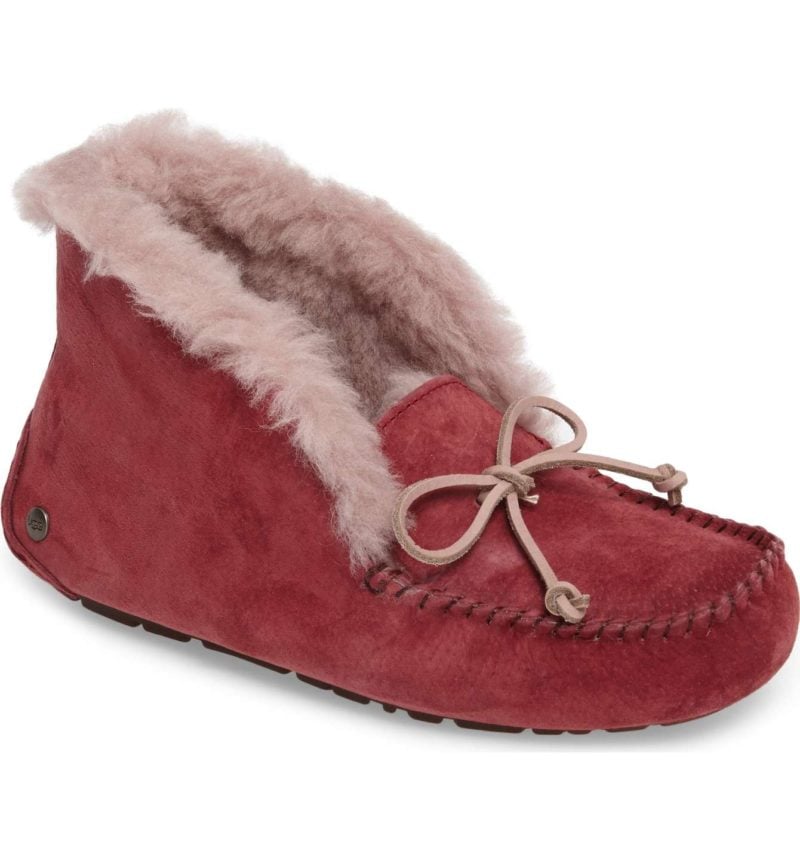 Ugg UGGpure™ Alena Suede Slipper Bootie Garnet Suede slippers for women holiday gifts