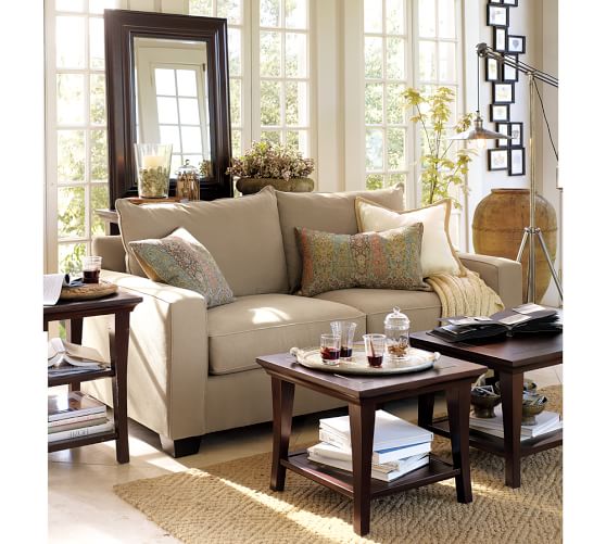 PB COMFORT SQUARE ARM UPHOLSTERED SOFA Pottery Barn thanksgiving sale