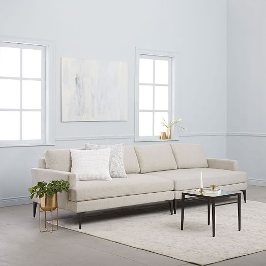 West Elm Andes Sofa (113") Twill Stone west elm black friday buy more save more sale