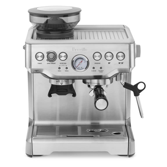 Breville Barista Express Espresso Maker Silver kitchen gadgets holiday gifts moms 
