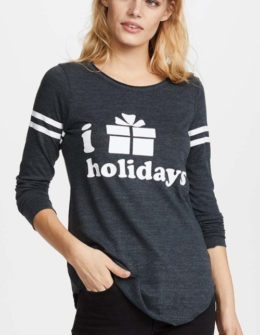 Chaser I Present Holidays Tee Black Trendy Holiday Shirts For Women In Time For Christmas 2017!