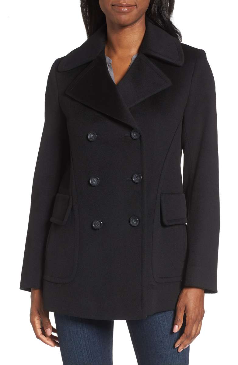 FLEURETTE Peacoat Black peacoats women winter