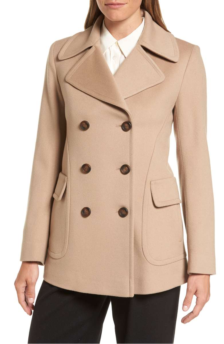 FLEURETTE Peacoat Camel peacoats women winter