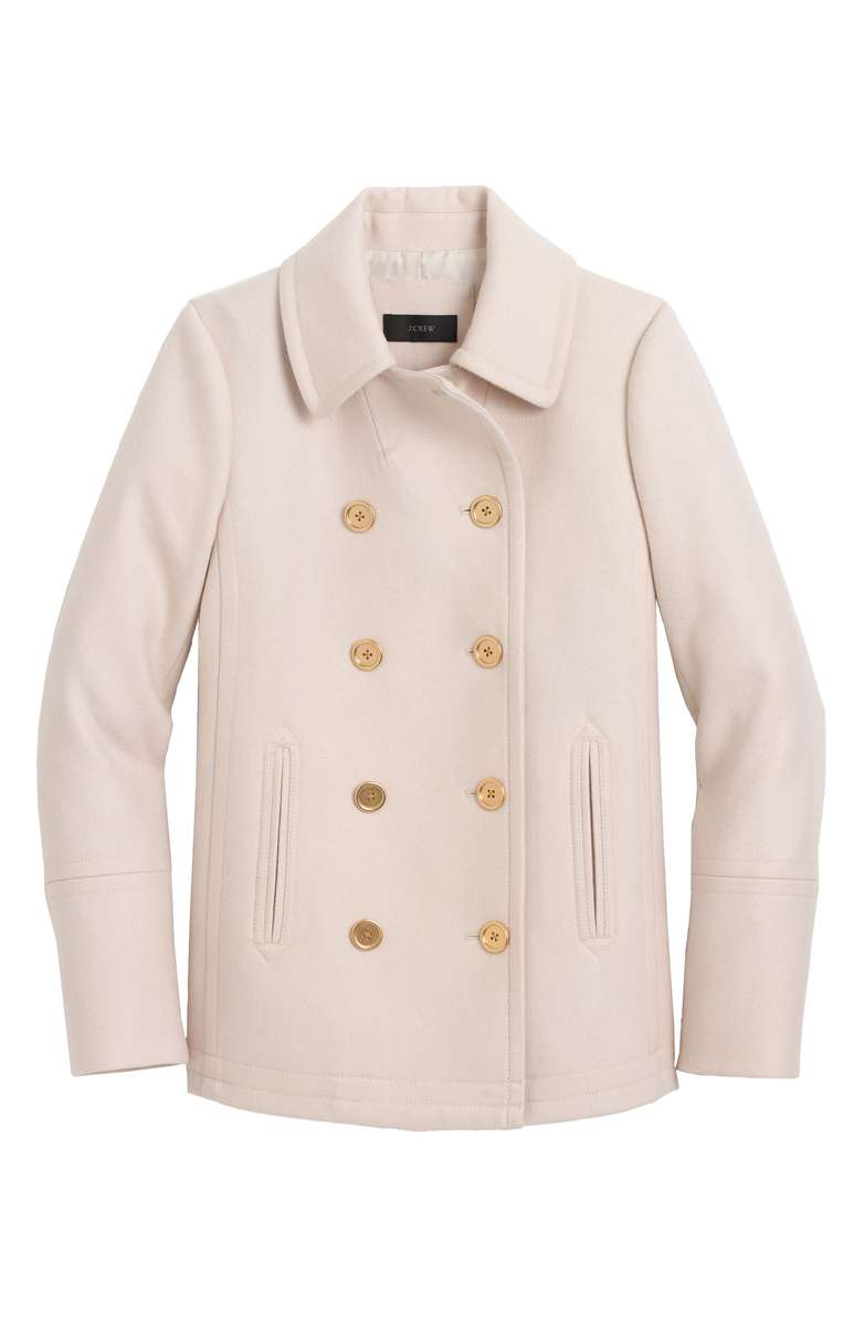 J.Crew Heritage Wool Blend Peacoat Dune peacoats winter 2018 women