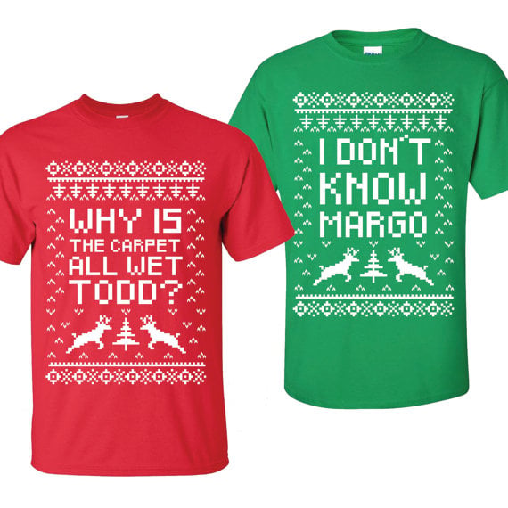 LookShopRepeat SET OF 2 Matching Shirts Margo Todd Christmas Vacation trendy holiday shirts for women christmas