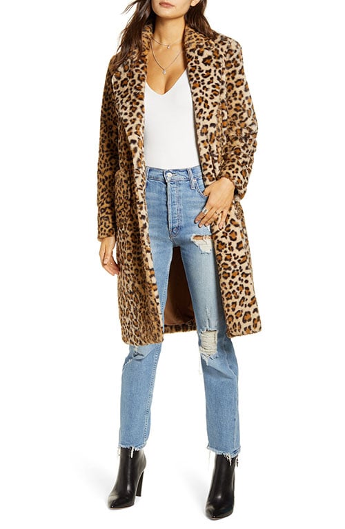 MURAL Faux Fur Leopard Coat women winter