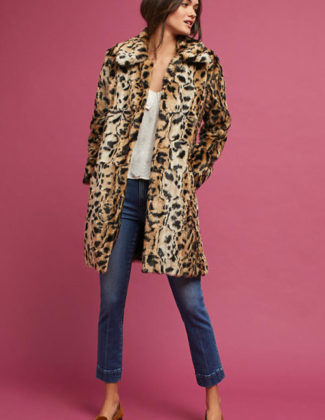 Matison Stone Leopard Print Coat Brown Motif leopard print coats holidays winter