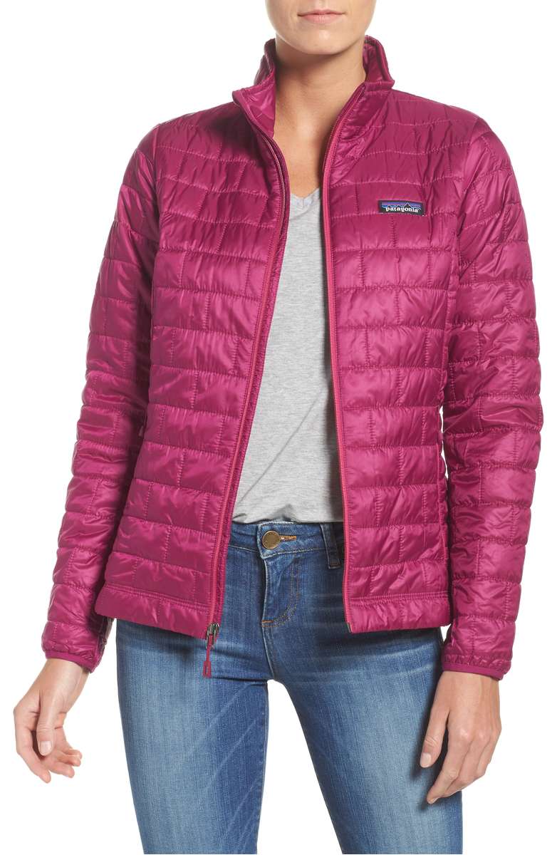 PATAGONIA Nano Puff Water Resistant Jacket Magenta quilted jackets women winter 2018