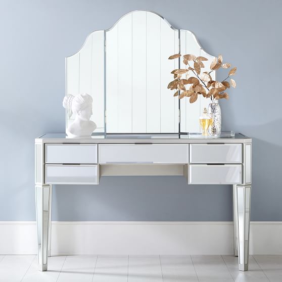 PBteen Jules Vanity Mirrored Art Deco pottery barn teen sale of the season