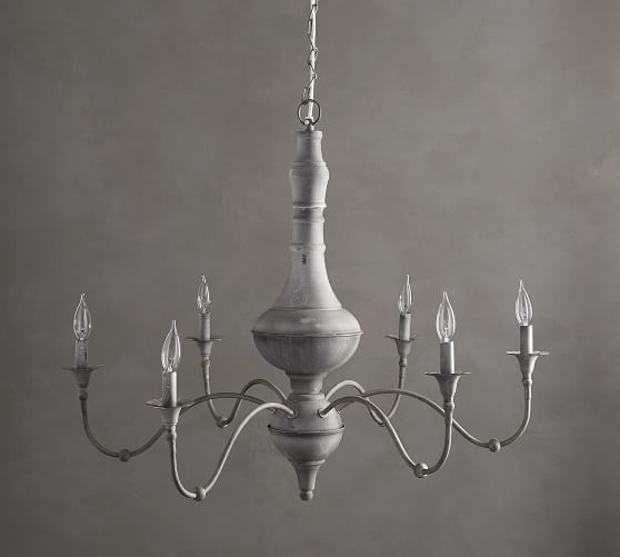 Pottery Barn BROOKINGS CHANDELIER Zinc Finish pottery barn buy more save more sale