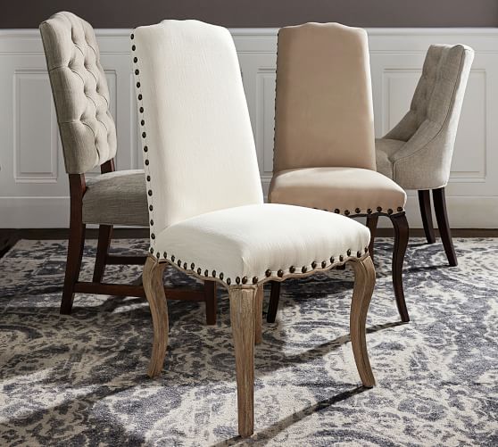 Pottery Barn CALAIS UPHOLSTERED SIDE CHAIR pottery barn winter warehouse sale