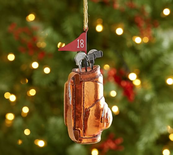 Pottery Barn GOLF BAG ORNAMENT pottery barn winter warehouse sale