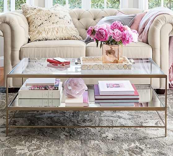 Pottery Barn LEONA COFFEE TABLE pottery barn holiday furniture sale