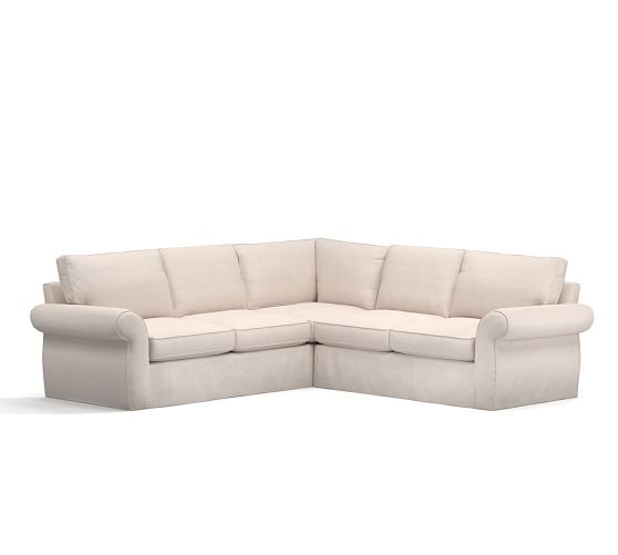 Pottery Barn PEARCE SLIPCOVERED 2-PIECE L-SHAPE SECTIONAL pottery barn holiday furniture sale