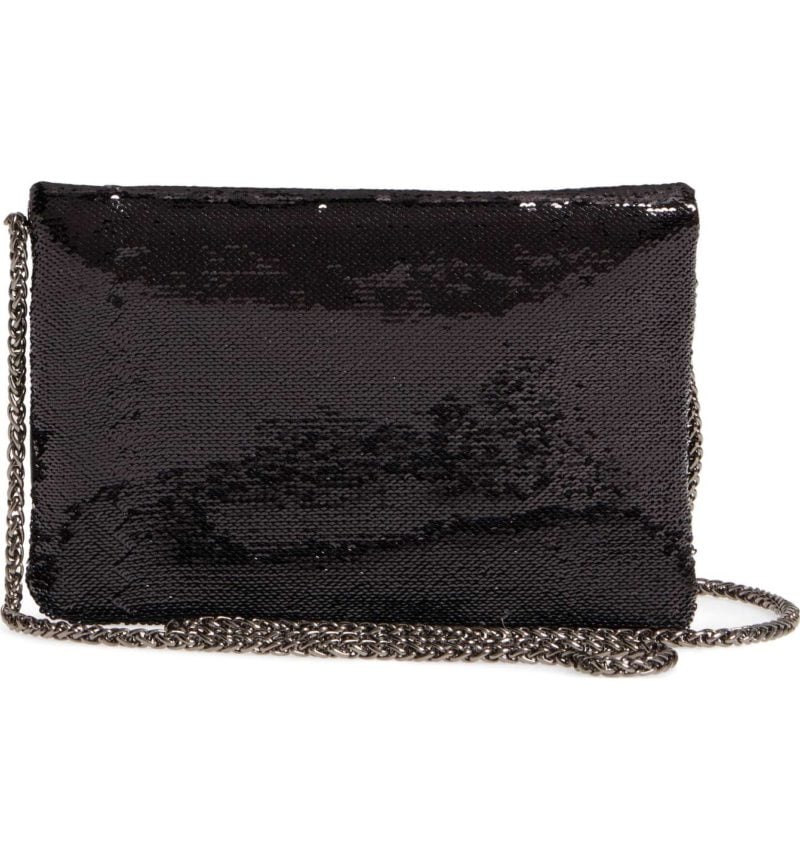 STREET LEVEL Sequin Clutch Black sequin clutch bags new year's eve 2017
