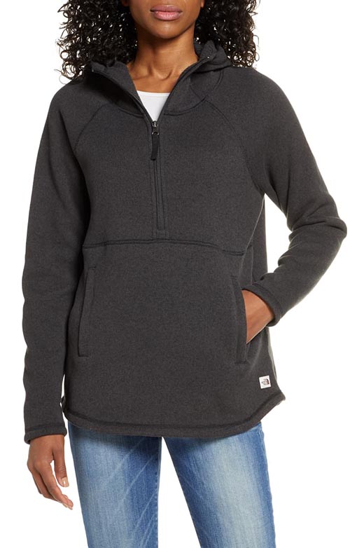 THE NORTH FACE Crescent Hooded Pullover Tnf Black Heather fleece pullovers