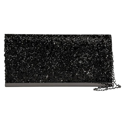 Tevolio Shimmer Stone Clutch Handbag Black sequin clutch bags new year's eve 2017