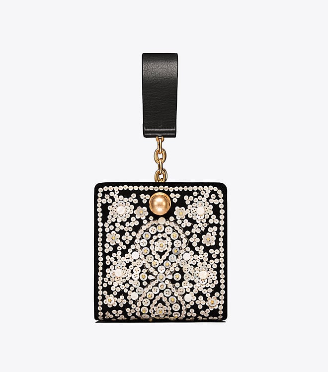 Tory Burch DARCY EMBELLISHED CLUTCH Black tory burch extra 20 percent sale